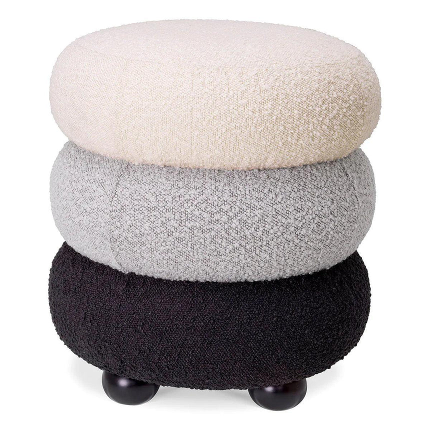 Tulum bouclé pouf