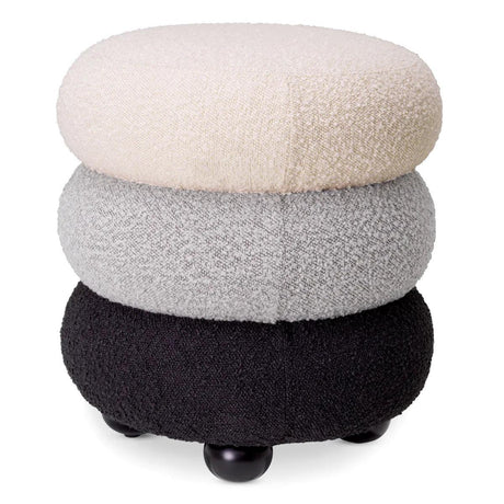 Tulum bouclé pouf