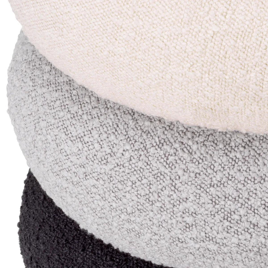 Tulum bouclé pouf