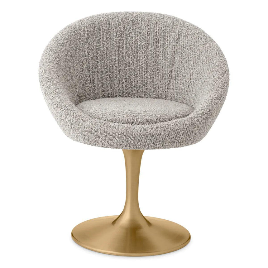 O'Neill swivel bouclé chair