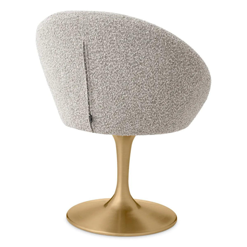 O'Neill swivel bouclé chair