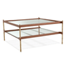 Princess glass coffee table 89x87