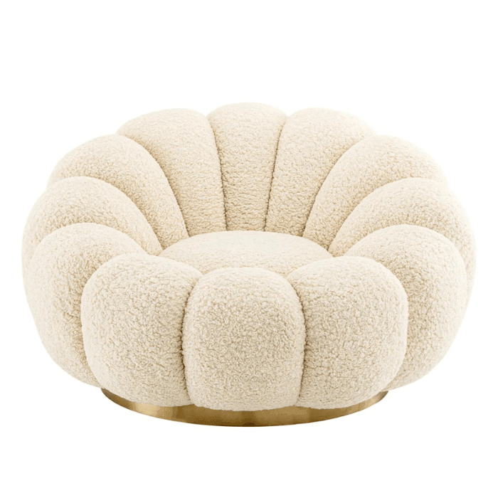 Mello forgó sherpa fotel