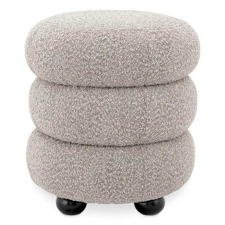 Tulum bouclé pouf