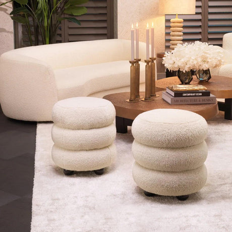 Tulum fabric pouf