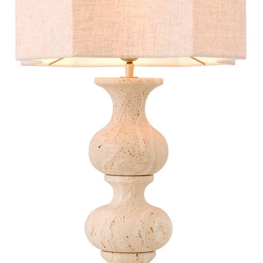 Mabel limestone table lamp