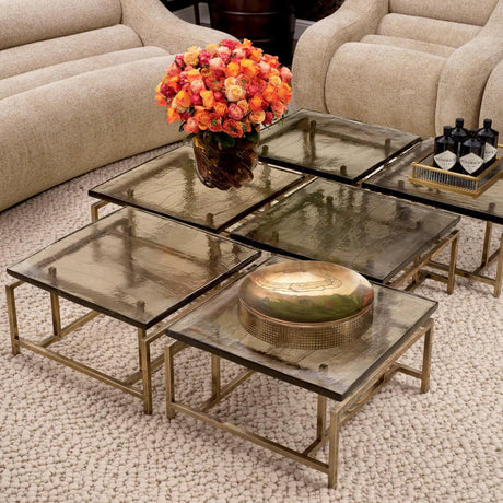 Schlumberg glass coffee table
