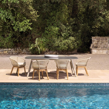 Nassau ceramic garden table 220x120