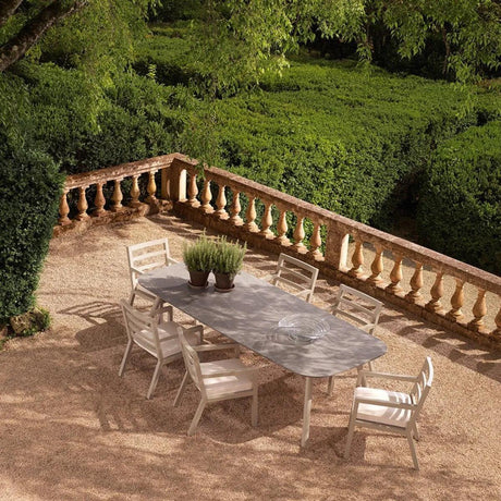 Nassau ceramic garden table 280x120