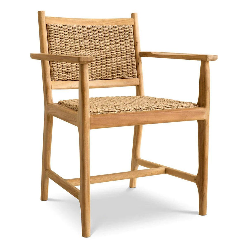 Pivetti wooden garden chair with armrests