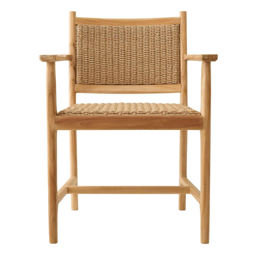 Pivetti wooden garden chair with armrests