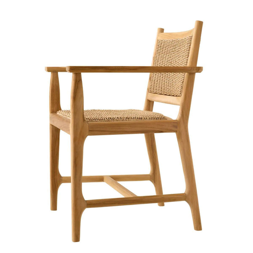 Pivetti wooden garden chair with armrests