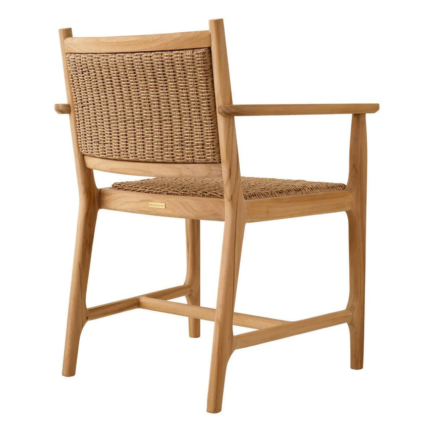 Pivetti wooden garden chair with armrests