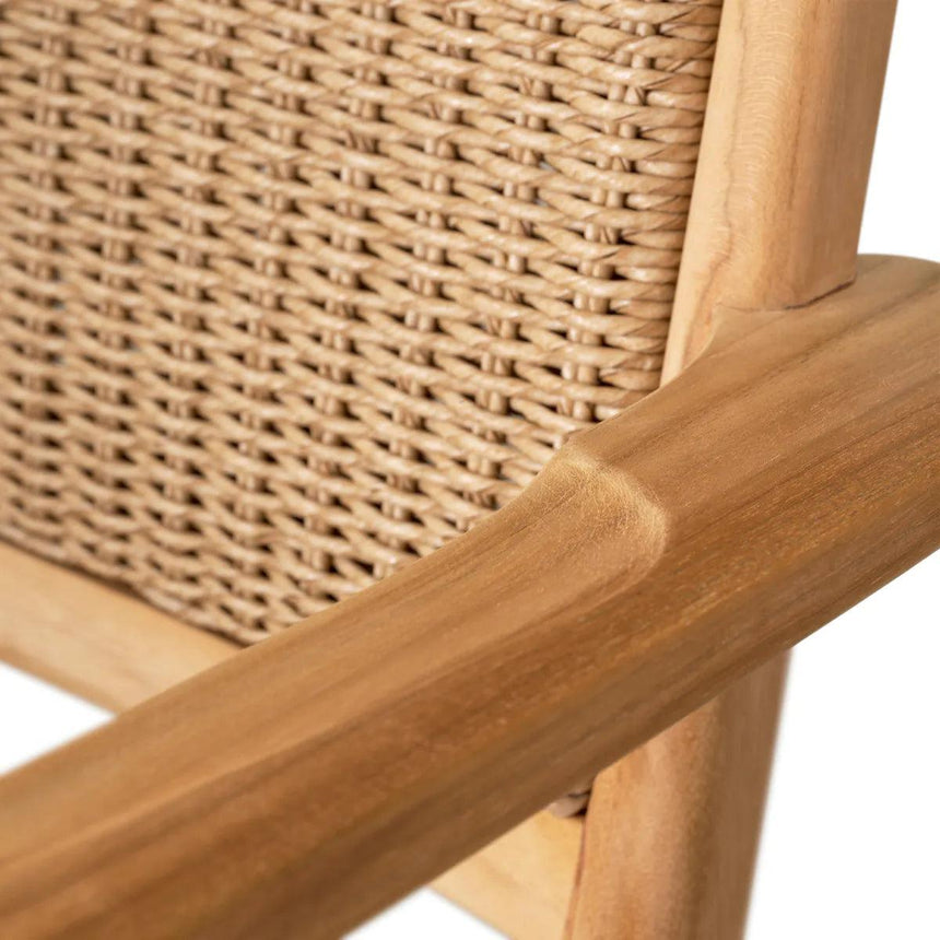 Pivetti wooden garden chair with armrests