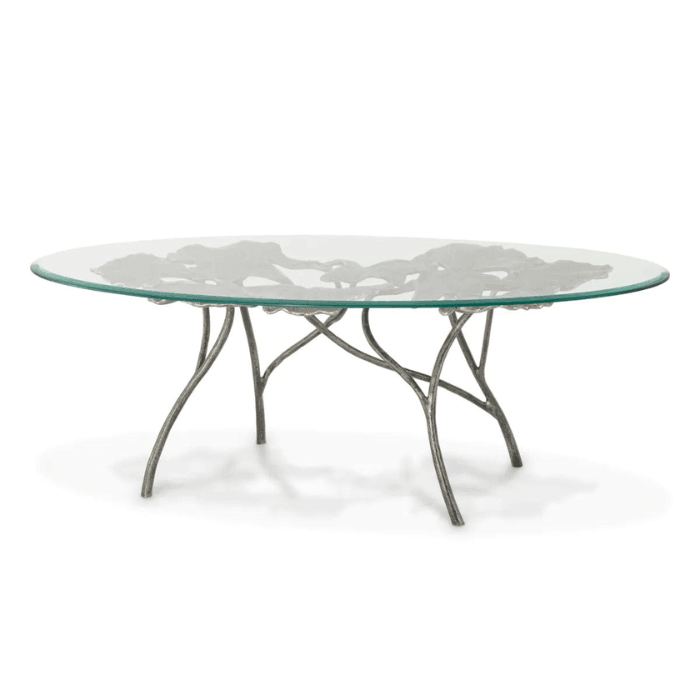 Poseidon glass coffee table