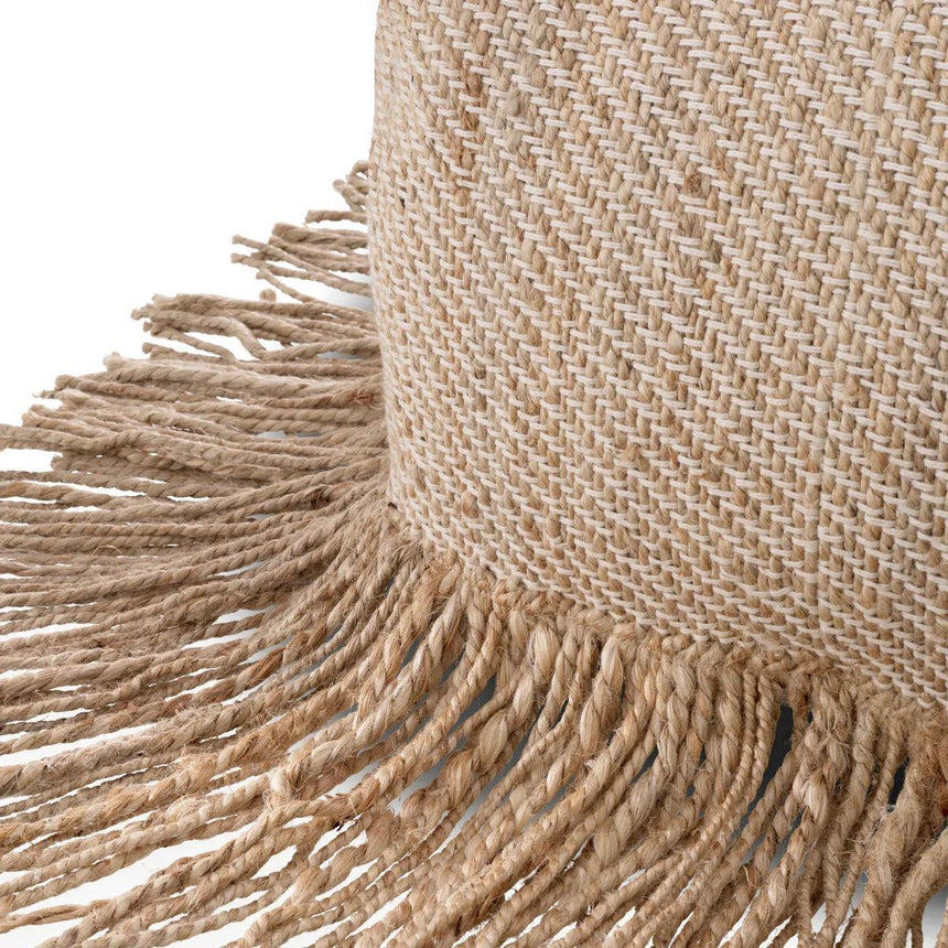 Vieste fabric pouf
