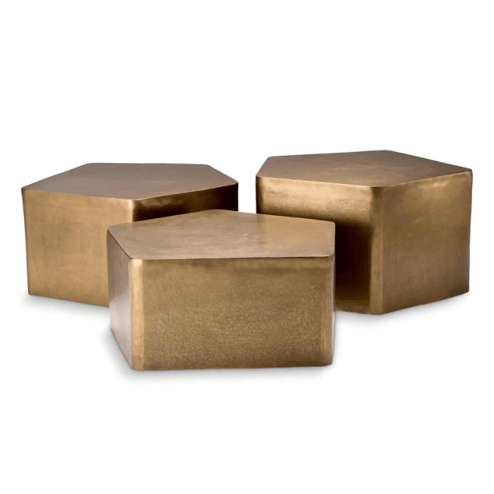 Veenazza metal coffee table set