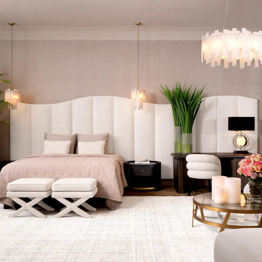 Pearl metal table lamp