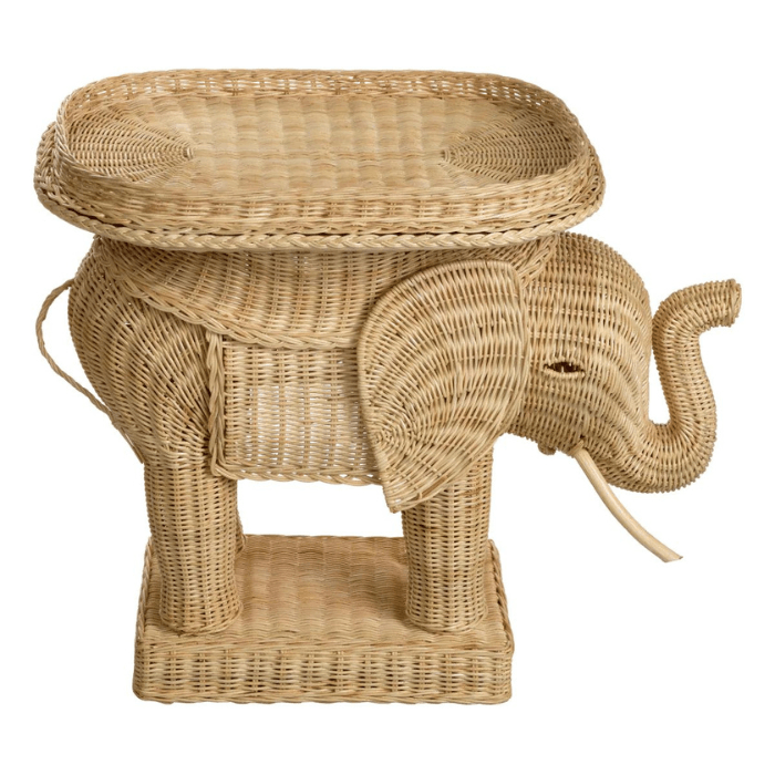 Elephant rattan lerakóasztal