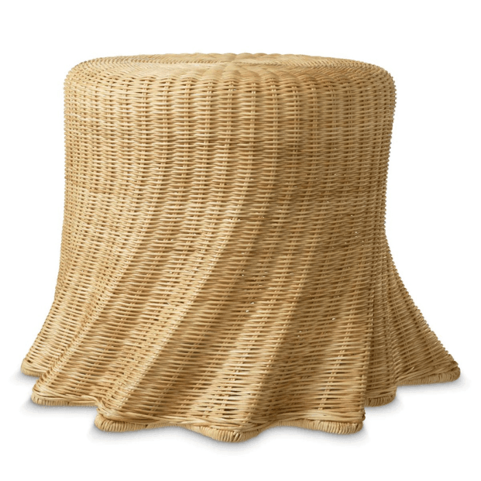Rolph rattan storage table