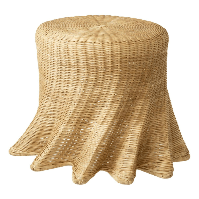 Rolph rattan storage table