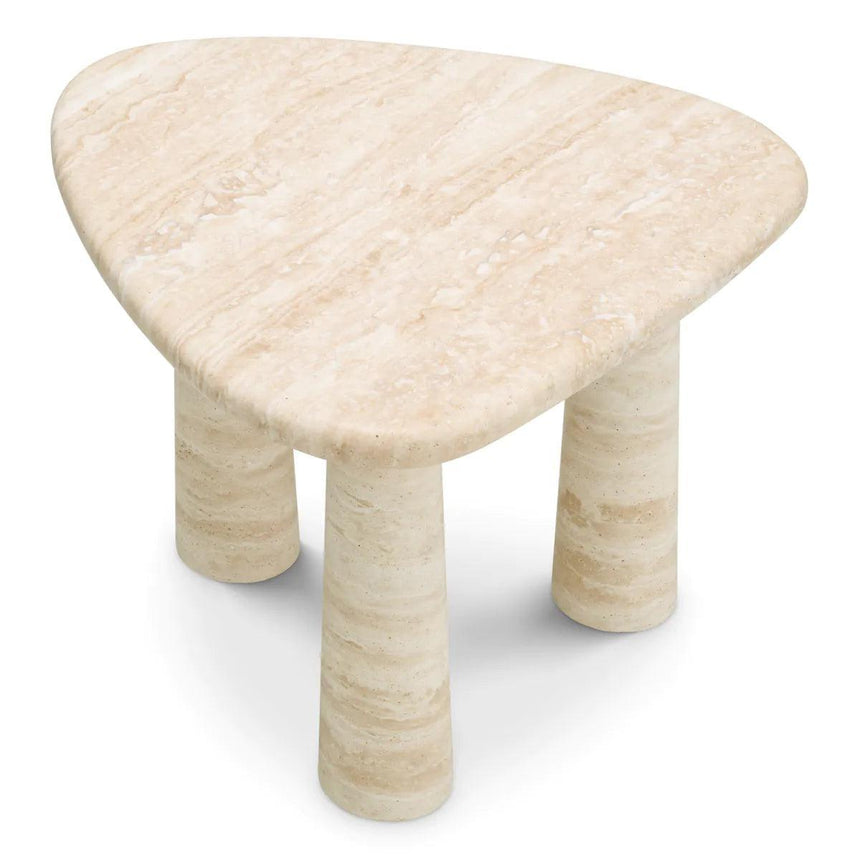 Larino limestone side table 62x59