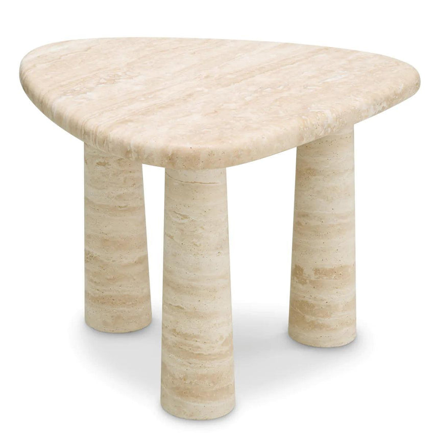 Larino limestone side table 62x59