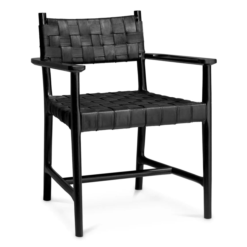 Tiberio karfás bőr szék