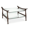 Manzo glass coffee table