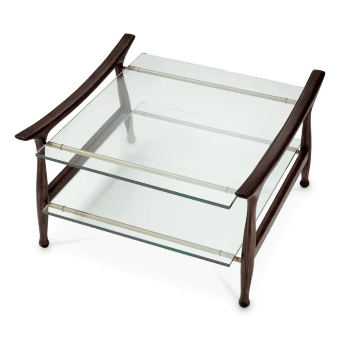 Manzo glass coffee table