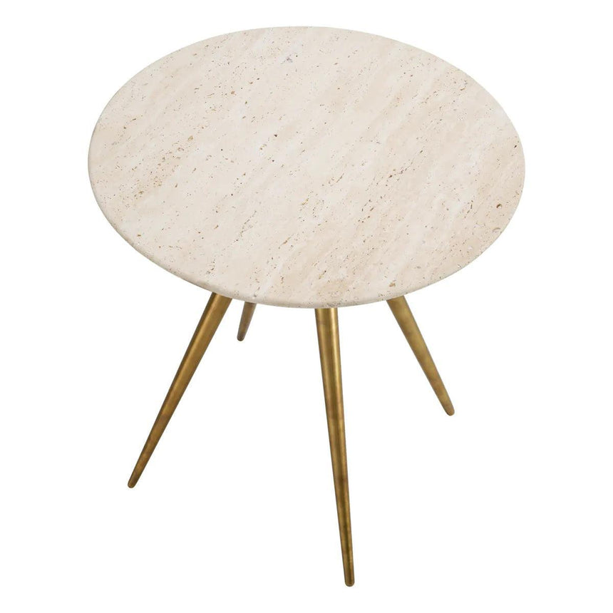 Ranco limestone side table