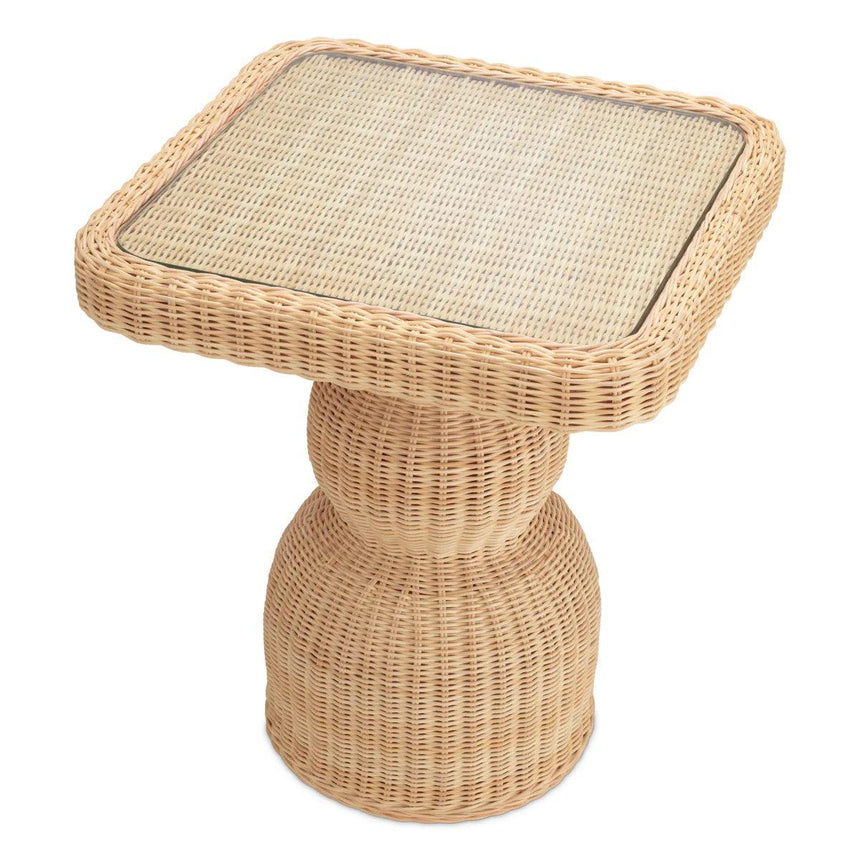 Tiago rattan side table