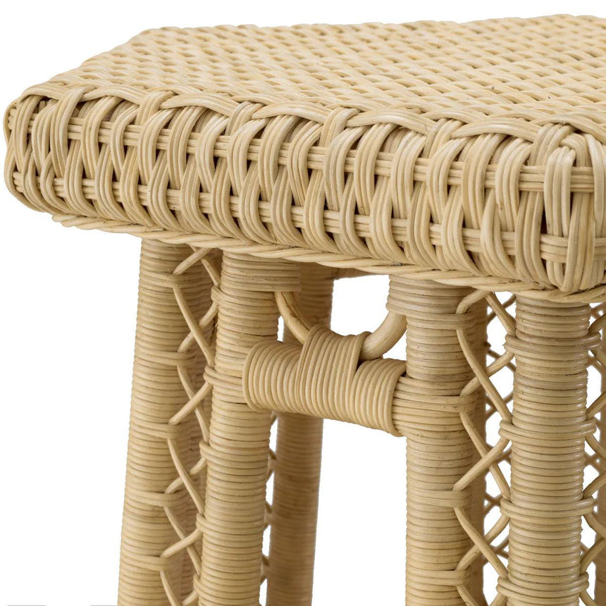 Saba rattan lerakóasztal 60x52