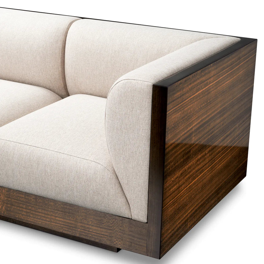Sebastian swivel wooden armchair