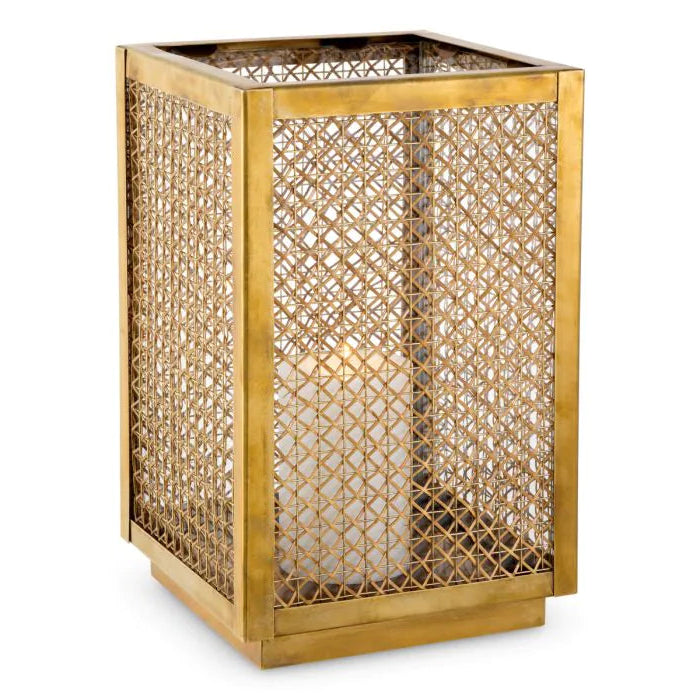 Cairo rattan gyertyatartó