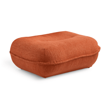 Berry fabric pouf