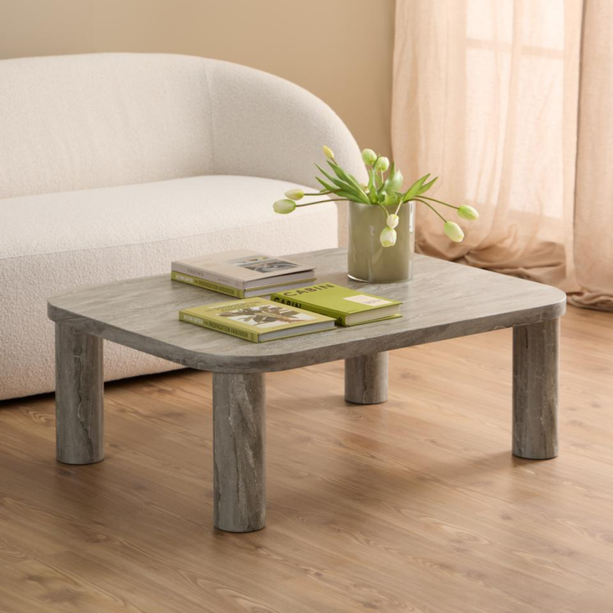 Cornus wood coffee table 120x60 set