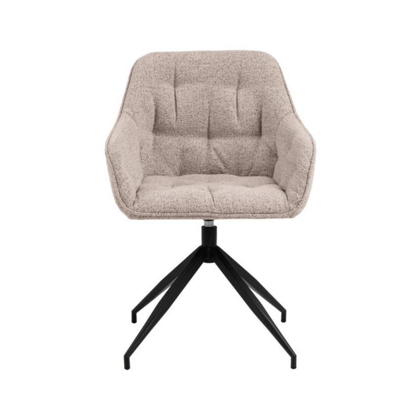 Brooke bouclé swivel chair
