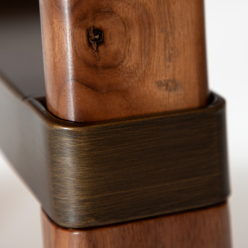 Ooid wooden dining table Ø120
