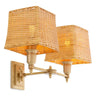 Lexington Double rattan falilámpa