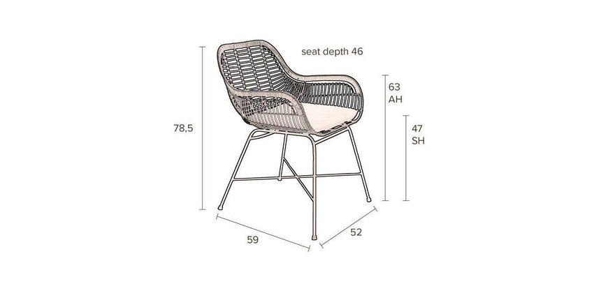 Cantik rattan kerti szék-10