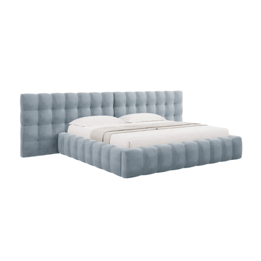 Mamaia wide velvet bed frame 180x200