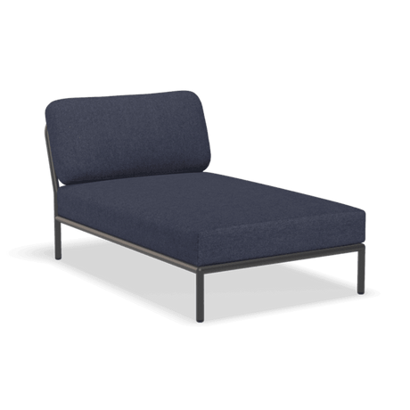 LEVEL hosszított szövet fotel fekete lábbal - Dutch Home