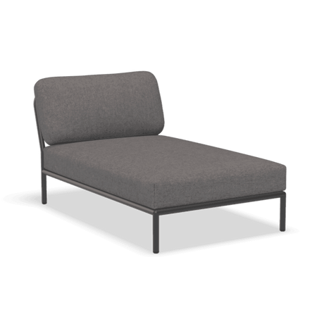 LEVEL hosszított szövet fotel fekete lábbal - Dutch Home