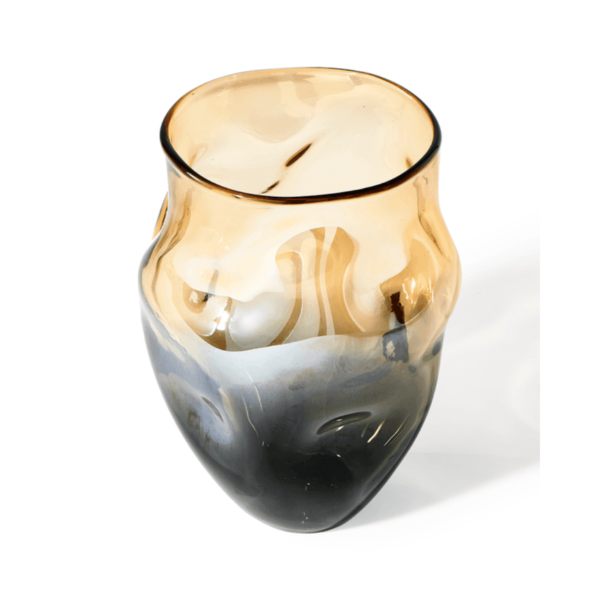 Collision glass vase 30cm