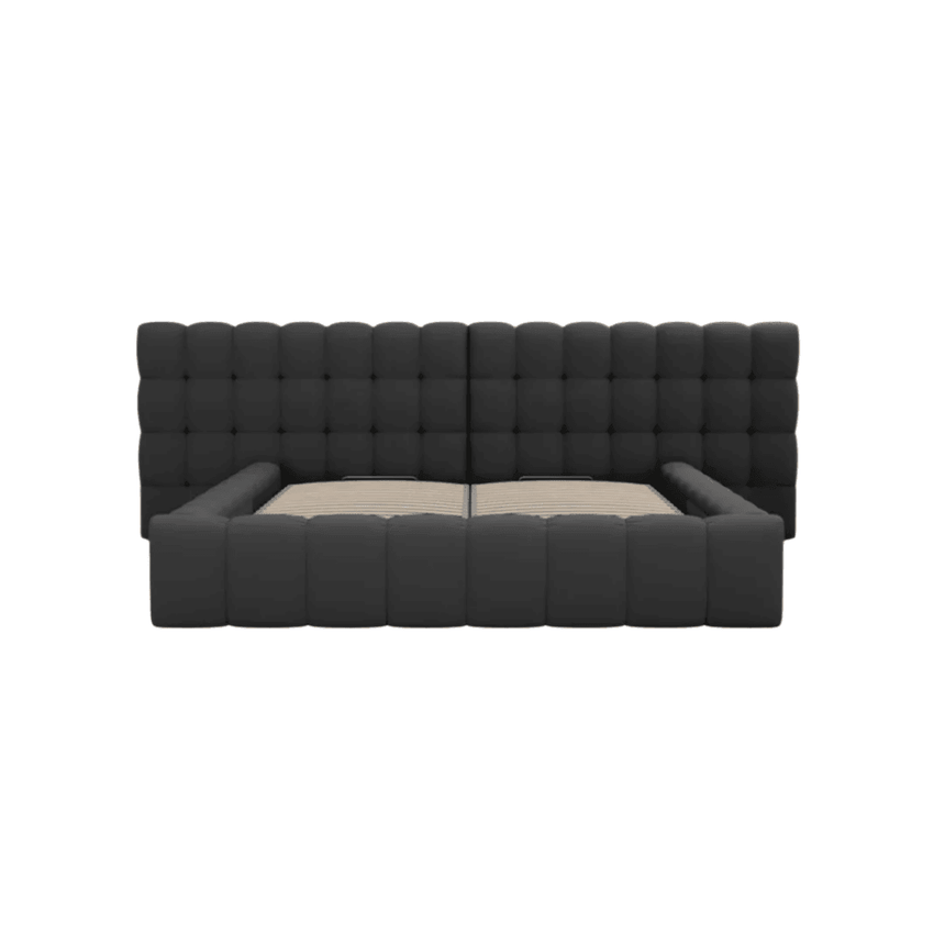 Mamaia wide fabric bed frame 200x200