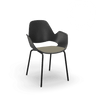 FALK karfás szövet szék fekete lábbal - Dutch Home
