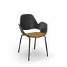 FALK karfás szövet szék fekete lábbal - Dutch Home