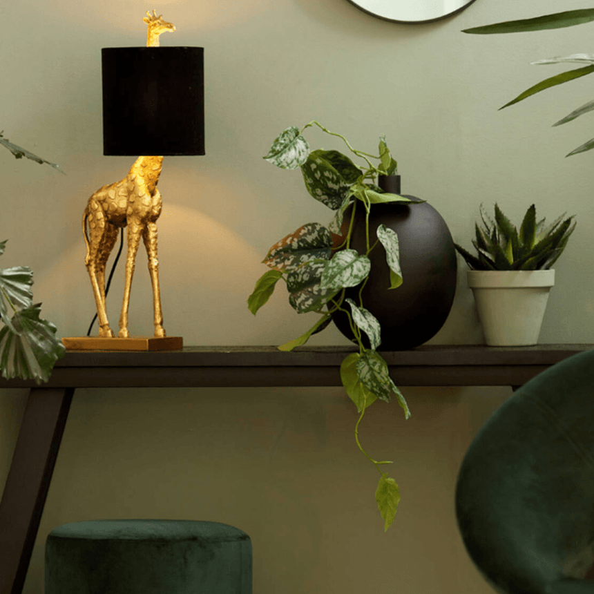 Giraffe bársony asztali lámpa