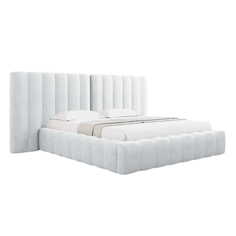 Kelp wide fabric bed frame 180x200